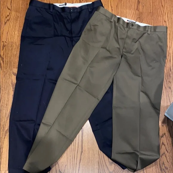 Men's Docker Pants - Navy and Olive - Picture 1 of 7